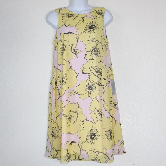 Taylor Dresses & Skirts - Taylor Daffodil Sleeveless Floral Shift Dress NWT